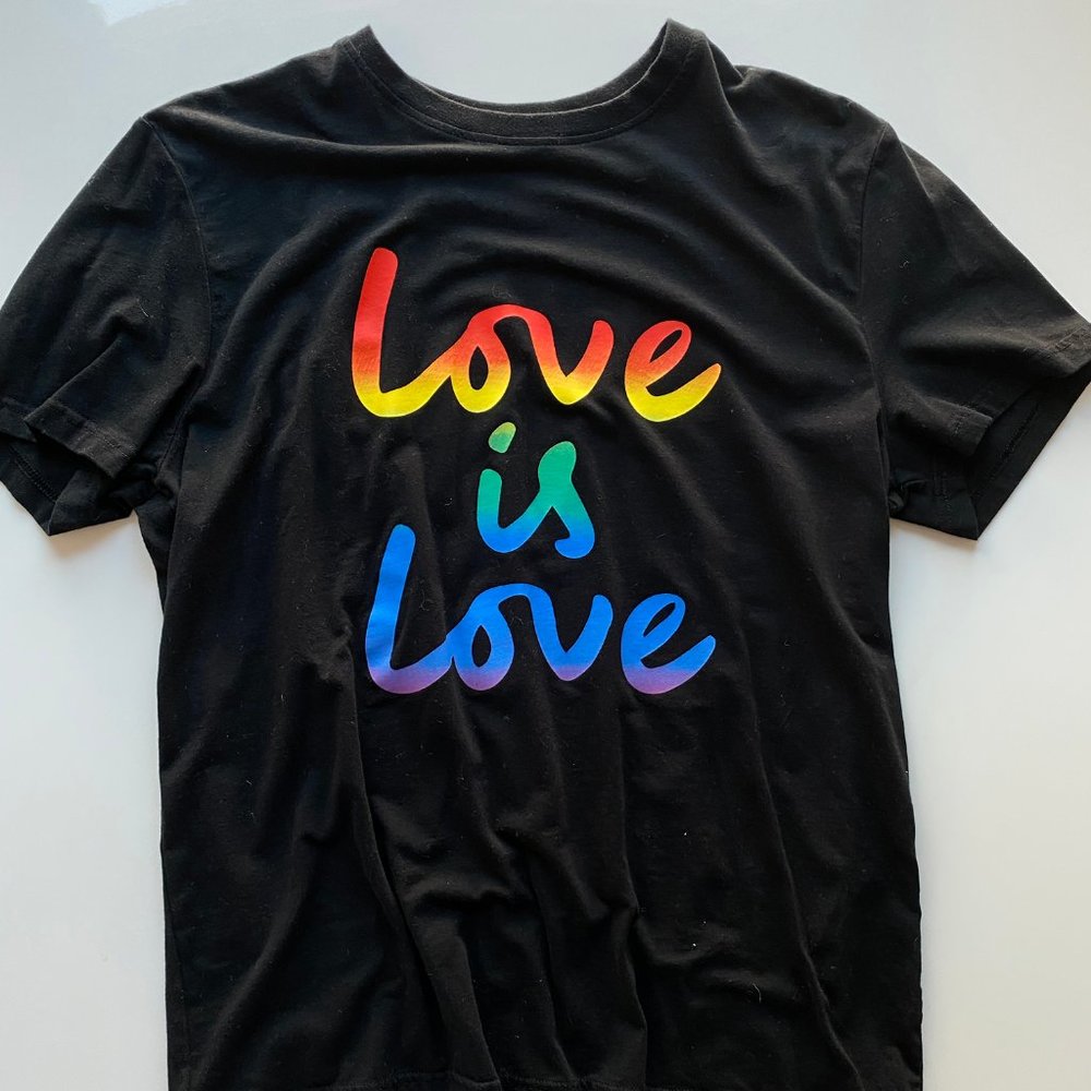 Pride Love is Love T-Shirt, Black